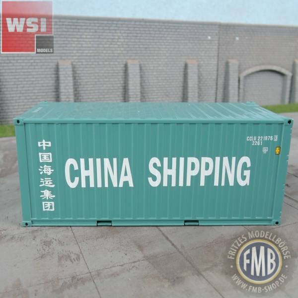 04-2036 - WSI - 20ft. Container - China Shipping - Premium Line -