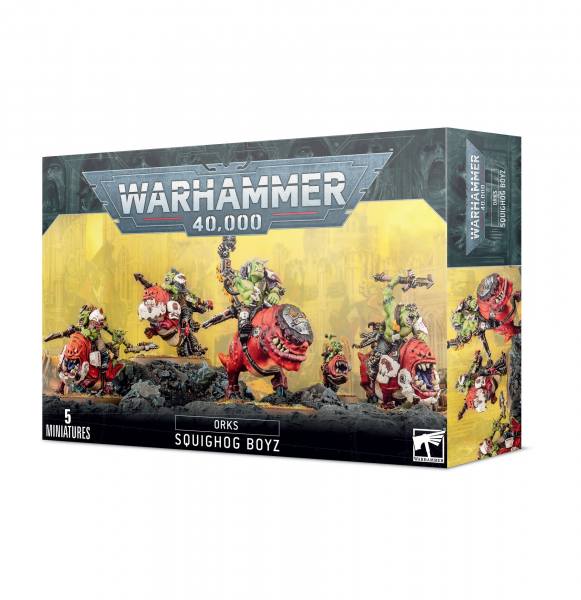 50-54 - Warhammer 40.000 - ORKS - SQUIGHOG BOYZ - Tabletop
