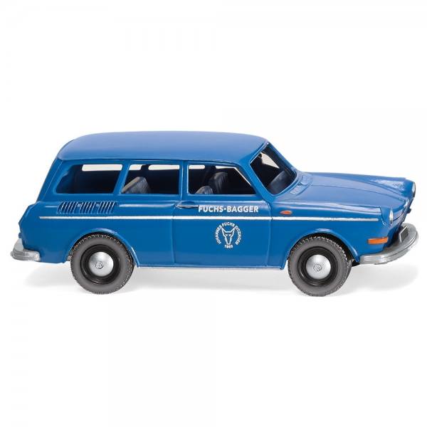 004203 - Wiking - VW 1600 Variant, blau - Fuchs-Bagger
