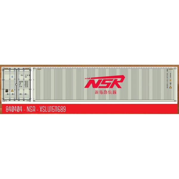 840404 - PT-Trains - 40ft. Highcube Container "NSR - XSLU1511689"