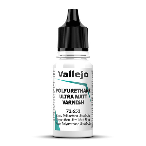 VA72653 - Vallejo - Polyurethane Ultra Matt Varnish 18 ml - Auxiliary
