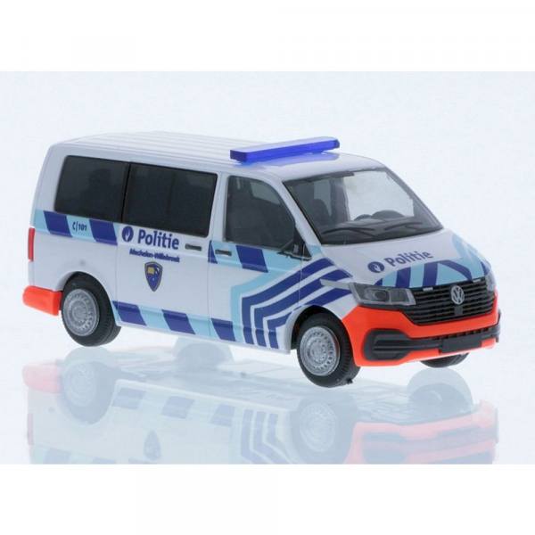 53898 - Rietze - Volkswagen VW T6.1 Bus Funkstreifenwagen  "Politie Mechelen" BE