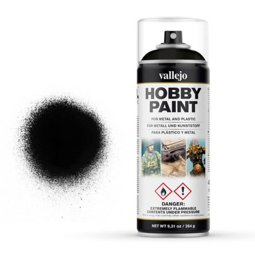 VA28012 - Vallejo - Hobby Paint Spray Primer Premium Black - schwarz ( 400ml )