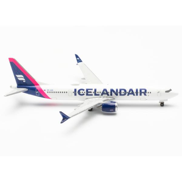 537476 - Herpa Wings - Icelandair  Boeing 737 Max 9 magenta tail stripe - TF-ICD -
