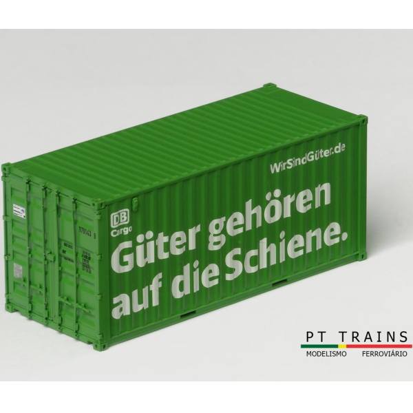 190018 - PT-Trains - DB Cargo-Set (1x 20ft. Container + 1 Anstecknadel) "WirSindGüter.de"
