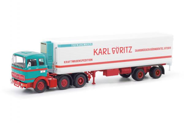 87MBS026437 - Herpa - Mercedes-Benz LPS 2032 mit Kühlkoffer-Auflieger "Karl Göritz"