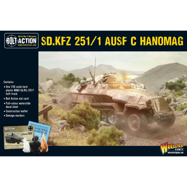 402012025 - Bolt Action - Germans - SD.KFZ 251 C Hanomag - Halbkettenfahrzeug