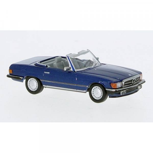 870483 - PCX87 - Mercedes-Benz SL offen (R107) `1985, blau metallic