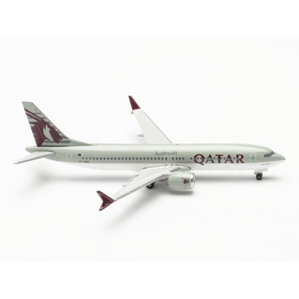 537384 - Herpa Wings - Qatar Airways Boeing 737 Max 8 - A7-BSC -