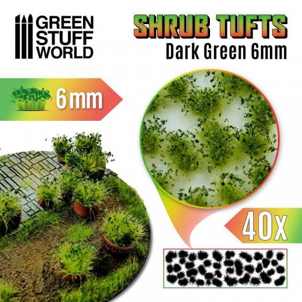 1306 - Green Stuff World - Dark green Shrub Tuft