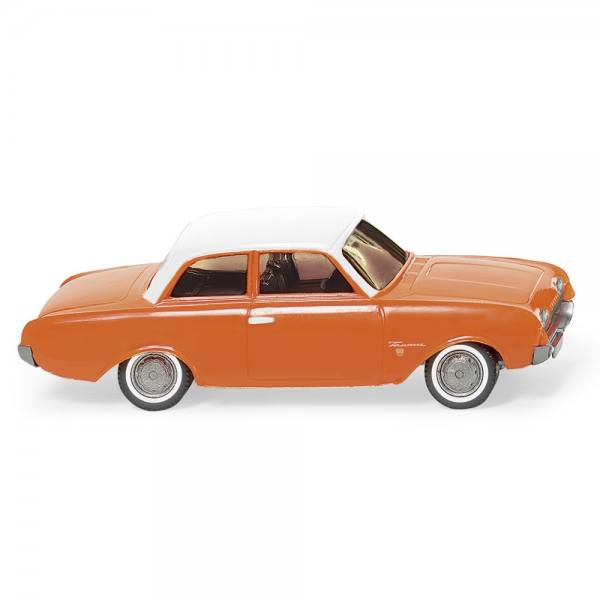 020001 - Wiking - Ford 17M, orange mit weißem Dach (1960-64)