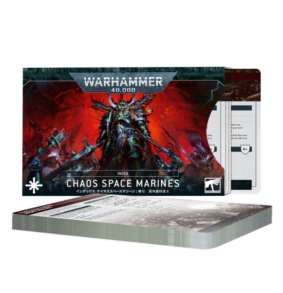 72-43 - Warhammer 40.000 - INDEX CARDS CHAOS SPACE MARINES - Tabletop GB