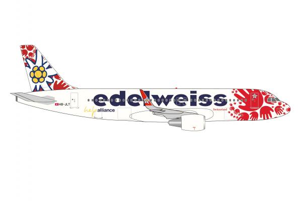 537650 - Herpa Wings - Edelweiss Air Airbus A320 "Help Alliance" - HB-JLT-