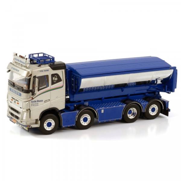 01-3796 - WSI - Volvo FH4 8x2 Abrollmulden-LKW mit Asphalt-Container - Erik Duus - DK