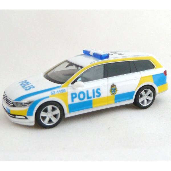 929325 - Herpa - VW Passat Variant Funkstreifenwagen "Polis - Dachkennung 52-1150" SW