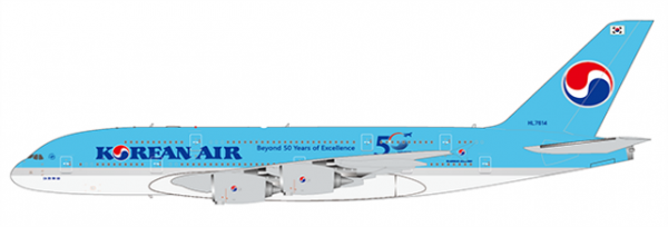 EW4388016 - JC Wings - Korean Air "Beyond 50 Years of Excellence" - Airbus A380 - HL7614