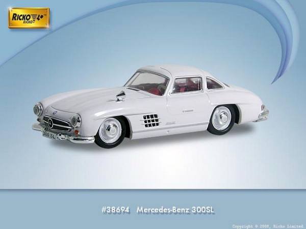 38694 - Ricko - Mercedes-Benz 300 SL Coupè 1954, weiß