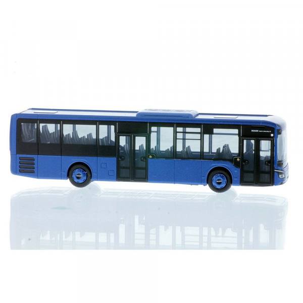 74753 - Rietze - MAN Lion''s Intercity LE - Überlandbus, 2türig "Vorführdesign“ blau metallic
