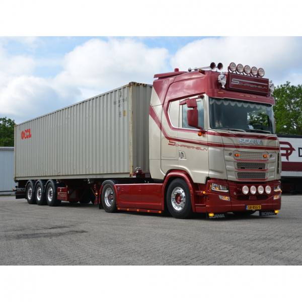01-3821 - WSI - Scania S HL 4x2 mit 3achs Chassi+40 ft Container - Schipperheijn Transport - NL -