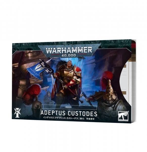 72-01 - Warhammer 40.000 - INDEX CARDS ADEPTUS CUSTODES - Tabletop GB