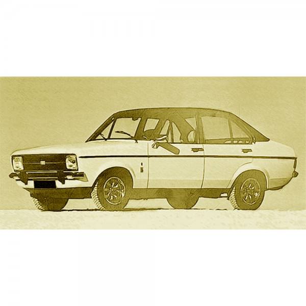 080061 - Minichamps - Ford Escort  4türig (Mark II - 1975), gelb