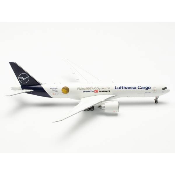 562799 - Herpa Wings - Lufthansa Cargo Boeing 777F "Sustainable Fuel - Powerded by DB Schenker"