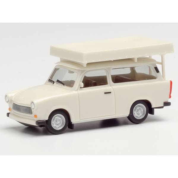 024181-002 - Herpa - Trabant 601 Universal mit Dachzelt, Fahrzustand, perlweiß