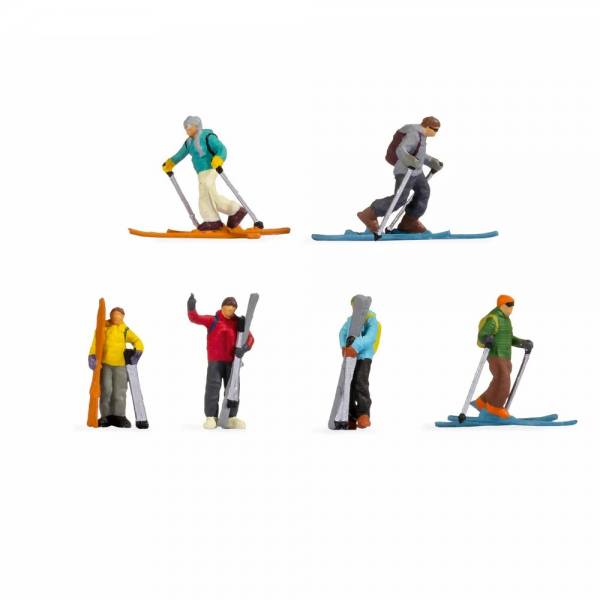 15823 - NOCH Figuren - Skitourengeher ( 6 Stück )