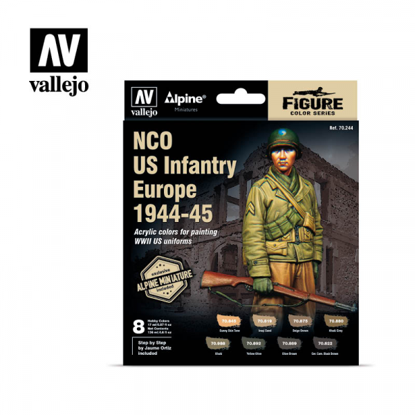 VA70244 - Vallejo - Model Color Set - US Infantry Europe 1944-45 (8 Farben)