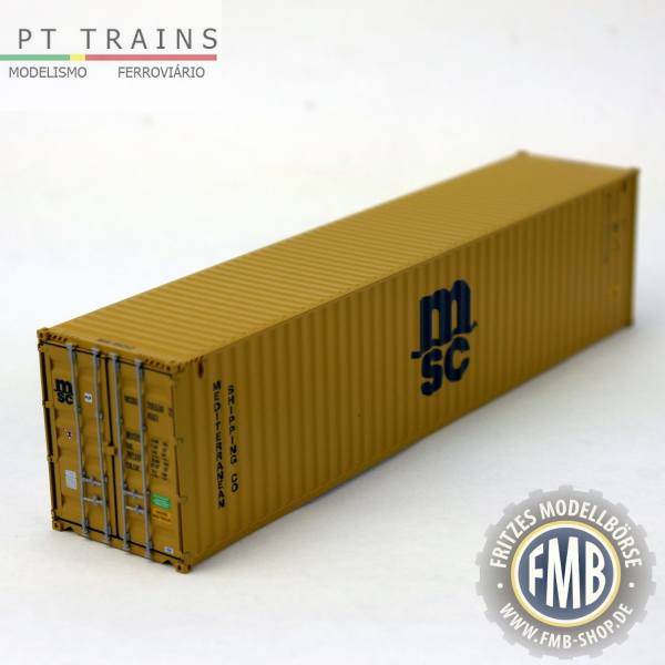 840015 - PT-Trains - 40ft. Highcube Container "MSC Eco - MSDU7055392"