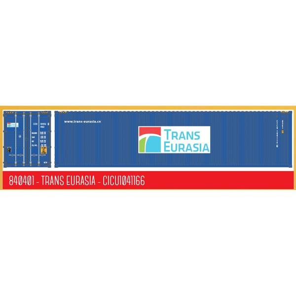 840401 - PT-Trains - 40ft. Highcube Container "Trans Eurasia - CICU1041166"
