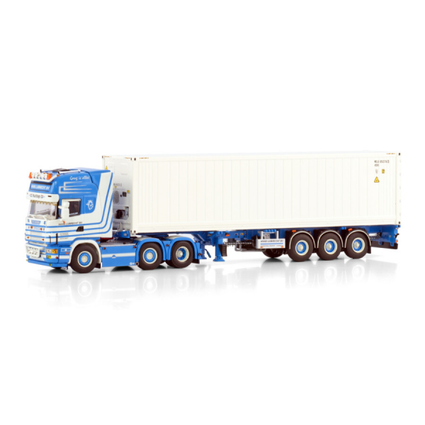 01-4142 - WSI - Scania R4 TL 6x2 mit 3achs Chassi und 40ft Kühlcontainer - Hans Lubrecht BV - NL -