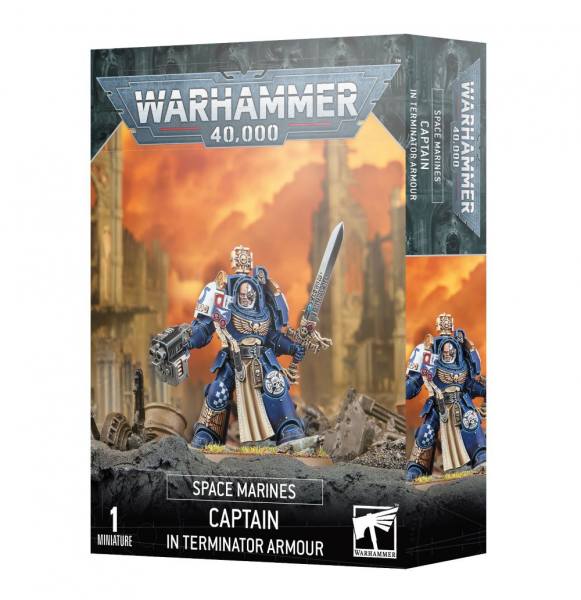 48-92 - Warhammer 40.000 - Space Marines - Captain in Terminator Armour - Tabletop