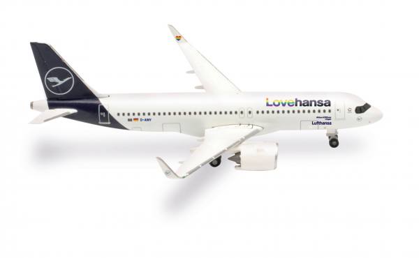 537155 - Herpa Wings - Lufthansa Airbus A320neo “Lovehansa” - D-AINY -
