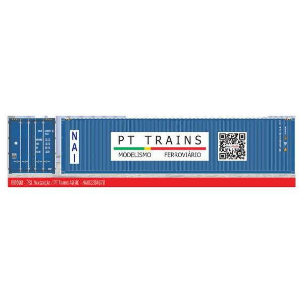 190000 - PT-Trains - 40ft. Highcube Container "NAI / PT-Trains - NAIU2204670"