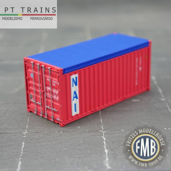 820505 - PT-Trains - 20ft. Open Top Container "PSL Navegacao - NAIU72044740"