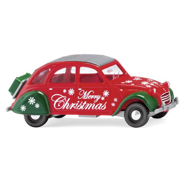 080915 - Wiking - Citroen 2 CV mit Faltdach (1963-83) "Weihnachtsmodell"