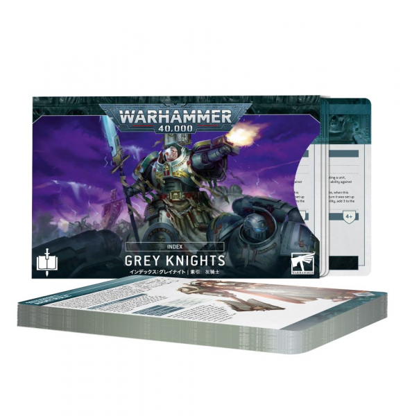 72-57 - Warhammer 40.000 - INDEX CARDS GREY KNIGHTS - Tabletop GB