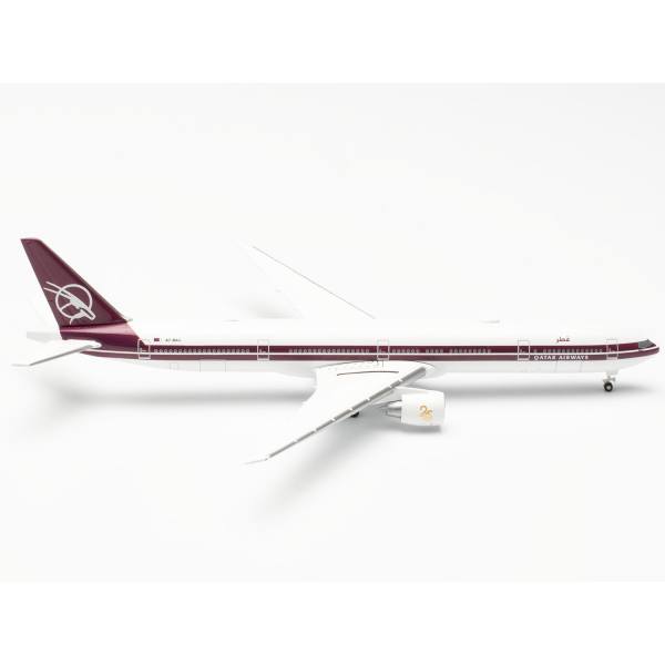 536561 - Herpa Wings - Qatar Airways  Boeing 777-300ER "25 Years of Excellence" - A7-BAC -