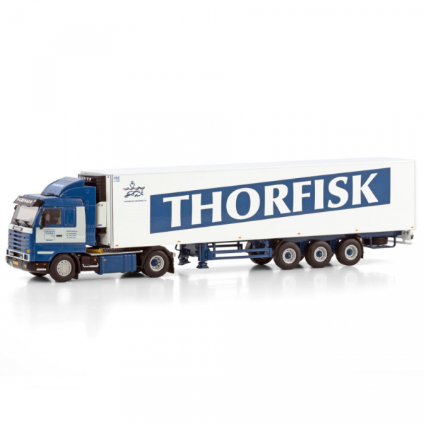 01-4181 - WSI - Scania 3 series Streamline 4x2 mit 3achs Kühlauflieger - Thorfisk - DK -
