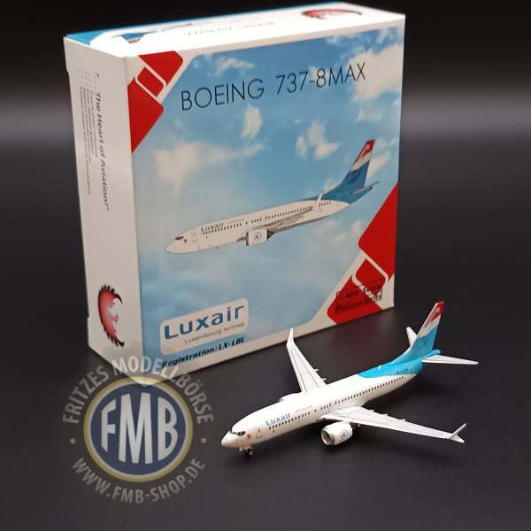 11847 - Phoenix Models - Luxair Boeing 737 Max 8 - LX-LBL -