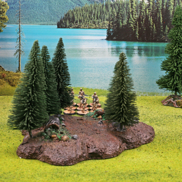 6012293 - Ziterdes - Waldbase mit Bäumen ( 10 Stück ) - Tabletop