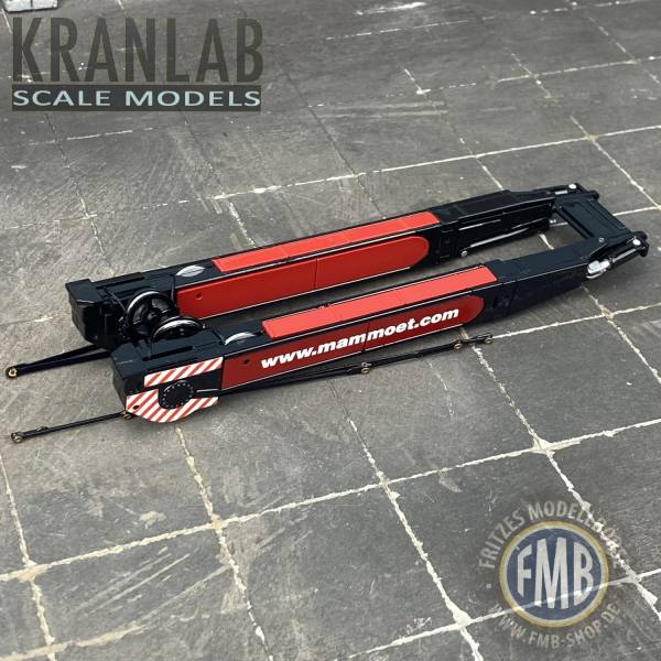 KR75-03M - Kranlab - Superlift-Abspannung für 1/87 WSI LTM 1750 , rot/schwarz - Mammoet