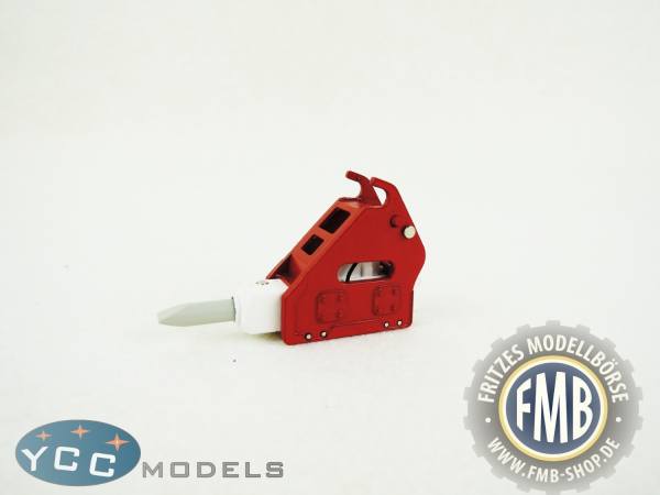 YC403-1R - YCC Models - Hammer für Baggermodelle in rot / weiß
