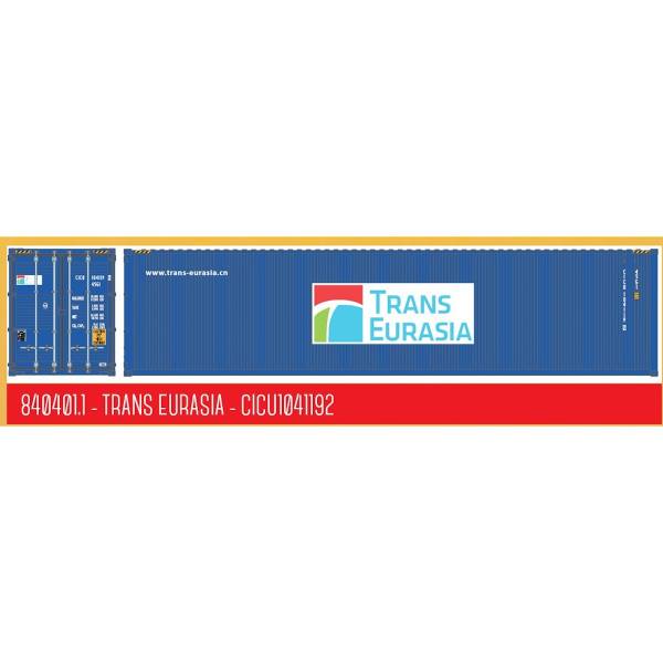 840401.1 - PT-Trains - 40ft. Highcube Container "Trans Eurasia - CICU1041192"