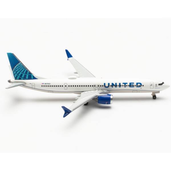 536691 - Herpa Wings - United Airlines  Boeing 737 Max9   - N37522 -