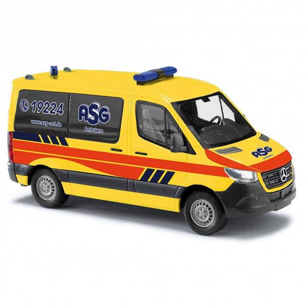 53457 - Busch - Mercedes-Benz Sprinter `18 Bus KR  KTW "ASG Ambulanz Hamburg"
