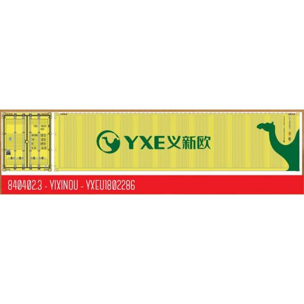 840402.3 - PT-Trains - 40ft. Highcube Container "Yixinou - YXEU1802286"