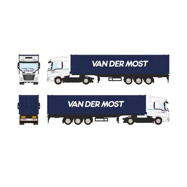 71-2043 - WSI - DAF XG 4x2 mit 3achs Container Chassi und 45ft Container - van der Most - NL -