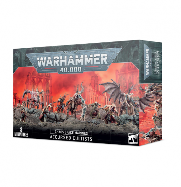 43-83 - Warhammer 40.000 - CHAOS SPACE MARINES - Verfluchte Kultisten - Tabletop